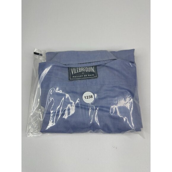 Vilebrequin Men's Blue Long Sleeve Cotton Business Career‎ Work Shirt XXL/C48.25 - Picture 13 of 14